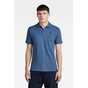 Tricou polo slim fit din material pique Dunda