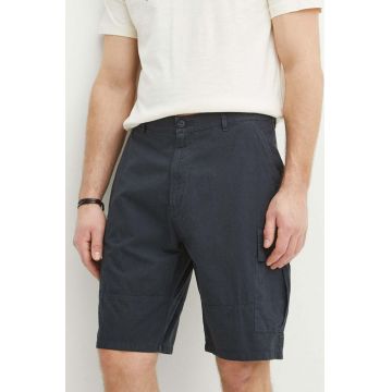 Barbour pantaloni scurti din bumbac Essentials culoarea albastru marin, MST0023