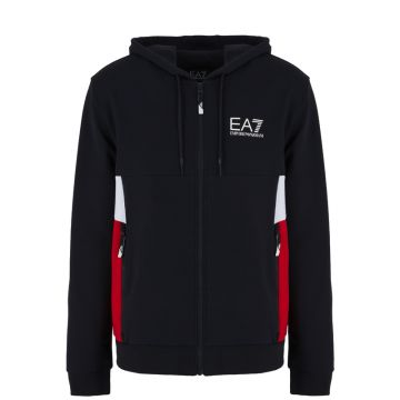 Bluza cu fermoar EA7 M hoodie FZ COPL