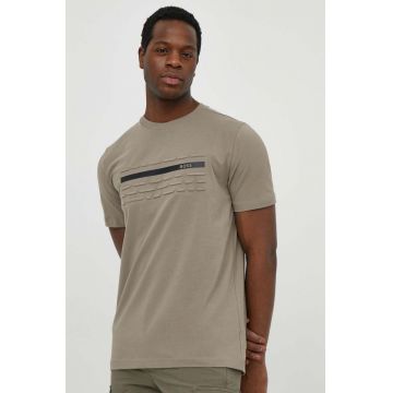 BOSS Green tricou bărbați, culoarea verde, cu imprimeu 50513010