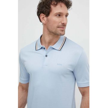 BOSS polo de bumbac neted, 50469360