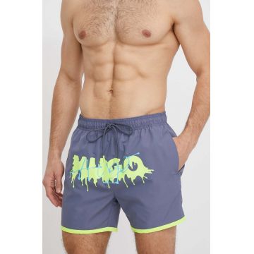 HUGO pantaloni scurti de baie culoarea gri