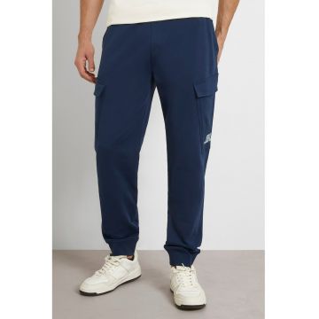 Pantaloni de trening din bumbac cu buzunare laterale