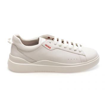 Pantofi casual HUGO albi, 9261, din piele naturala