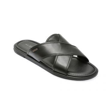 Papuci ALDO negre, 13737417, din piele naturala