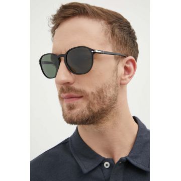 Persol ochelari de soare barbati, culoarea negru, 0PO3343S