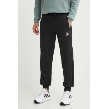 Puma pantaloni de trening T7 culoarea negru, uni 624329