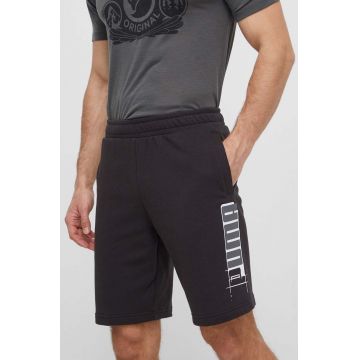 Puma pantaloni scurți bărbați, culoarea negru, 678981