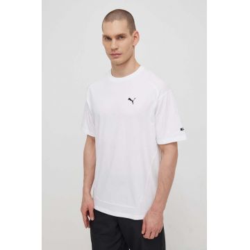 Puma tricou din bumbac RAD/CAL barbati, culoarea alb, neted, 678913