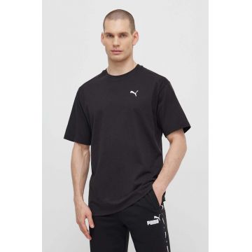 Puma tricou din bumbac RAD/CAL barbati, culoarea negru, neted, 678913