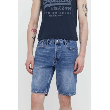 Superdry pantaloni scurti jeans barbati