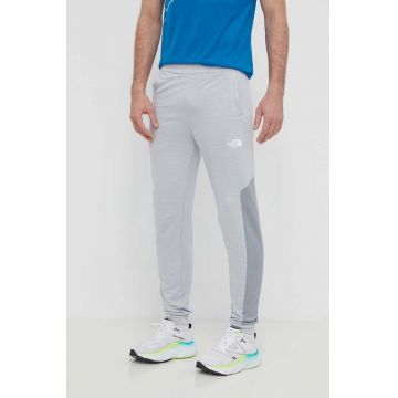 The North Face pantaloni de trening culoarea gri, neted, NF0A87JFJ4U1