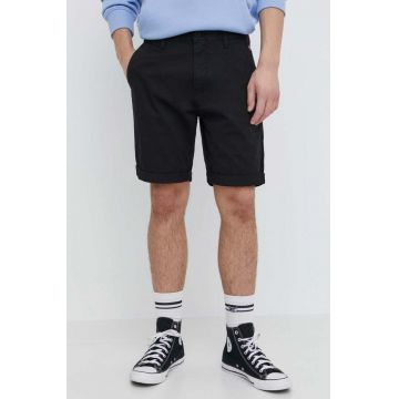 Tommy Jeans pantaloni scurți bărbați, culoarea negru DM0DM18812