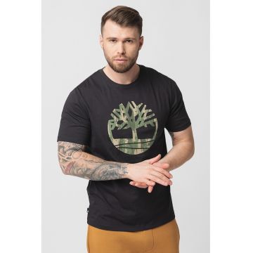 Tricou cu imprimeu logo Camo Tree