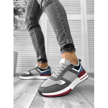 Adidasi barbati casual gri  B017  N1-4