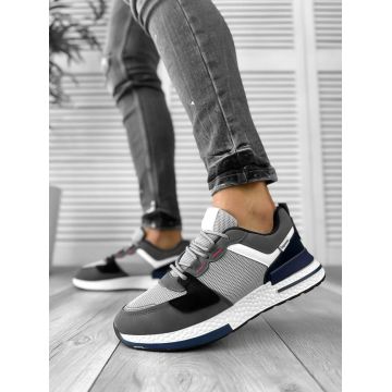 Adidasi barbati casual gri inchis B018 N3-4