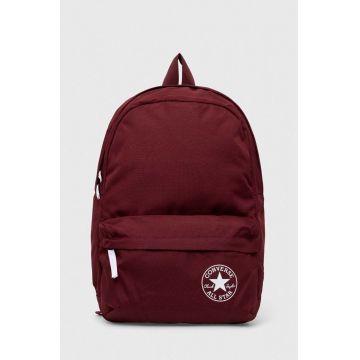 Converse rucsac culoarea bordo, mare, cu imprimeu