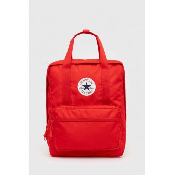 Converse rucsac culoarea rosu, mare, neted