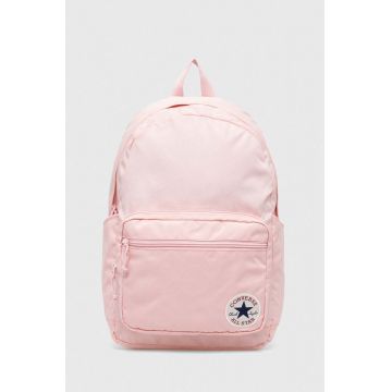 Converse rucsac culoarea roz, mare, cu imprimeu