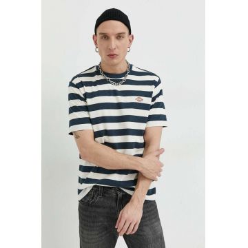 Dickies tricou din bumbac culoarea albastru marin, modelator