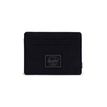 Herschel portofel Charlie Cardholder culoarea negru