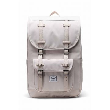 Herschel rucsac Little America Mid-Volume culoarea bej, mare, neted