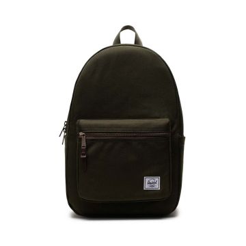 Herschel rucsac Settlement Backpack culoarea verde, mare, neted