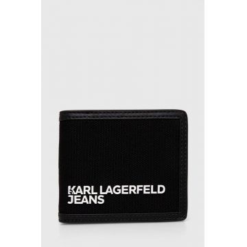 Karl Lagerfeld Jeans portofel culoarea negru