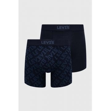 Levi's boxeri 2-pack barbati, culoarea albastru marin