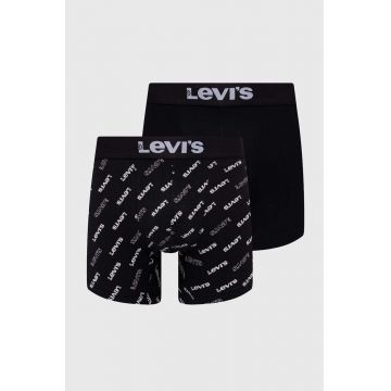 Levi's boxeri 2-pack barbati, culoarea negru