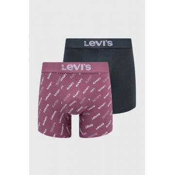 Levi's boxeri 2-pack barbati, culoarea roz