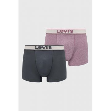 Levi's boxeri 2-pack barbati, culoarea roz