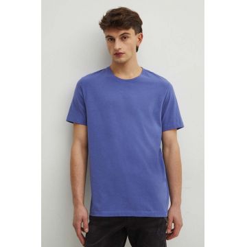 Medicine tricou din bumbac barbati, culoarea violet, modelator