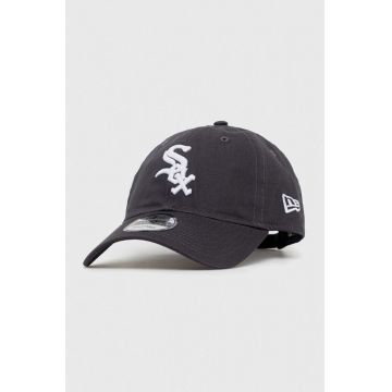 New Era șapcă de baseball din bumbac culoarea gri, cu imprimeu, CHICAGO WHITE SOX