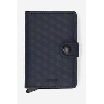 Secrid portofel culoarea negru, Portfel Secrid Miniwallet Optical MOP-BLACK-TITANIUM