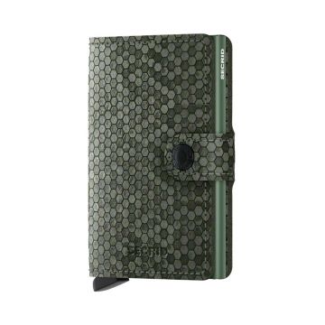Secrid portofel de piele Miniwallet Hexagon Green culoarea verde