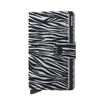 Secrid portofel de piele Miniwallet Zebra Light Grey culoarea gri