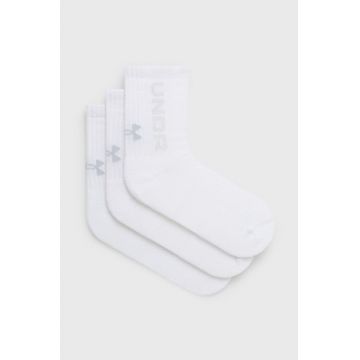 Under Armour sosete 3-pack culoarea alb, 1373084