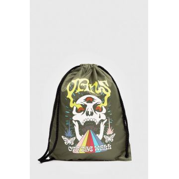 Vans rucsac culoarea verde, cu imprimeu