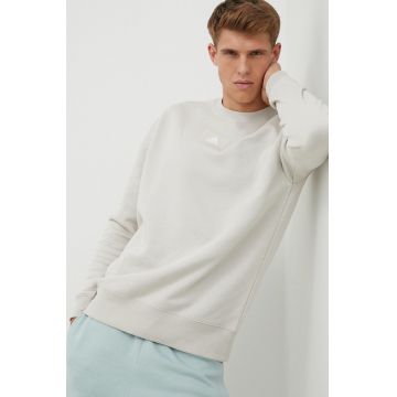 adidas Performance bluza barbati, culoarea gri, neted