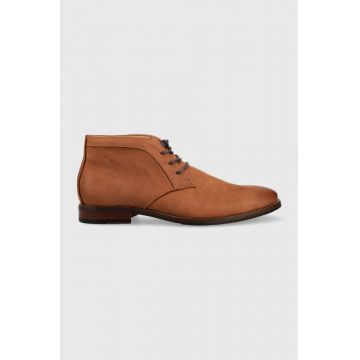 Aldo pantofi de piele Faulkner barbati, culoarea maro