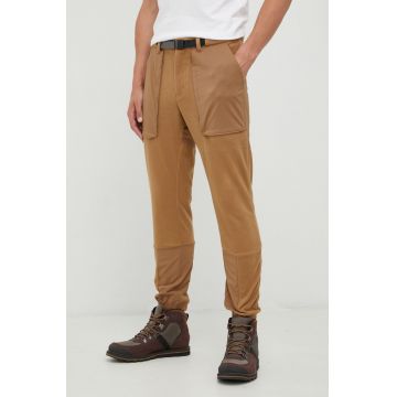 Columbia pantaloni barbati, culoarea maro, drept