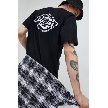 Dickies tricou din bumbac culoarea negru, cu imprimeu