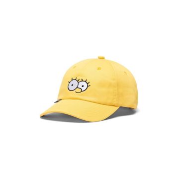Herschel sapca din bumbac X The Simpsons culoarea galben, cu imprimeu