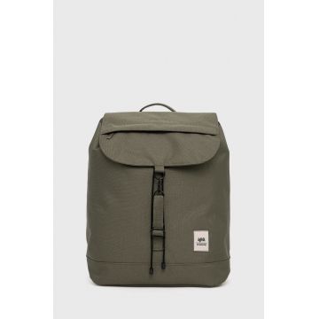 Lefrik rucsac barbati, culoarea verde, mare, neted