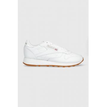 Reebok Classic sneakers din piele culoarea alb