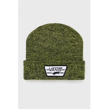 Vans caciula culoarea verde, din tesatura neteda