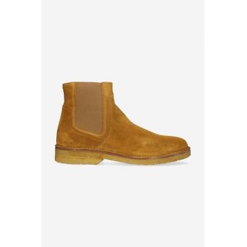 A.P.C. botine din piele întoarsă Boots Theodore bărbați, culoarea maro PXBSK.H54252-CARAMEL