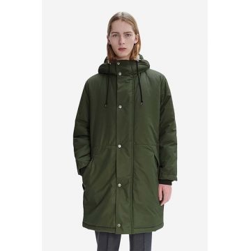 A.P.C. geacă Parka Hector bărbați, culoarea verde, de tranziție COEZV.H30179-MILITARYKH