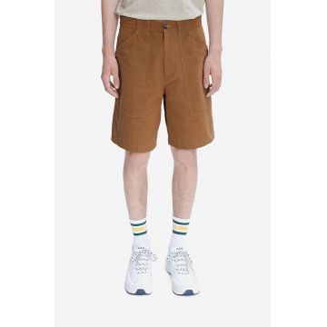 A.P.C. pantaloni scurți din bumbac culoarea maro COGBJ.H10179-CARAMEL